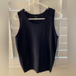 Navy Blue Cashmere Sweater Vest Womens Medium